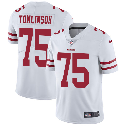 San Francisco 49ers Limited White Men Laken Tomlinson Road NFL Jersey #75 Vapor Untouchable->san francisco 49ers->NFL Jersey